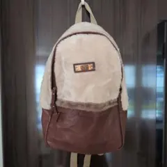 【未使用品】THE EMPORIUM ボア切替 バックパック リュック ブラウンのサムネイル