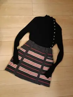 美品！ BURBERRY BLUE LABEL ミニスカート デニム地