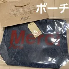 Merci ポーチ デニム/レッド - メルカリ