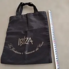 IBIZA イビザ ロゴ入り トートバッグ ブラックのサムネイル
