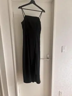 Louere 黒 ロングキャミワンピース