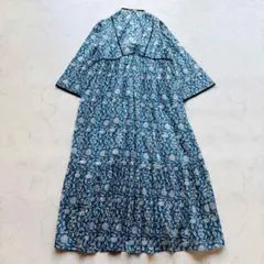 ジャーナルスタンダードレリューム バティックプリント Vギャザー ワンピースのサムネイル