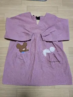 保育士　くまの学校エプロン　スモック