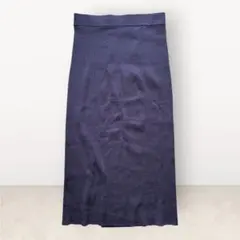 【UNIQLO】リブ編みタイトスカート パープル