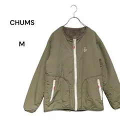 CHUMS チャムス リバーシブル ボアジャケット M カーキ ブラウン