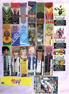 TIGER＆BUNNY 23枚セット しおり 半券 ステッカー まとめ売り 虎徹
