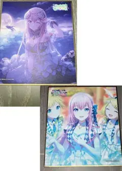 プロセカ　ミニ色紙　巡音ルカ　（バディ・ファニー・スペンドタイム♪）