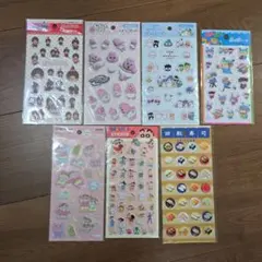 もんちっち　おぱんちゅうさぎ　はぴだんぷい　ミルモでポン　しんちゃん　シール