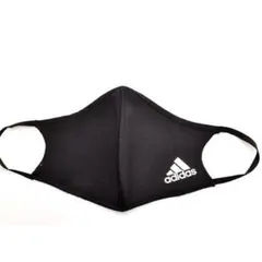 adidas アディダス　ワンポイントロゴ　布マスク　黒　スポーツ　花粉症　運動のサムネイル