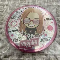 武部柚那　75mm缶バッジ　サングラス プチキャラ E-girls