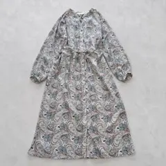 希少✨ SOEJUソージュ ペイズリー柄ワンピース 廃盤色 ピンク トールサイズ 希少✨ SOEJUソージュ ペイズリー柄ワンピース 廃盤色 ピンク トール