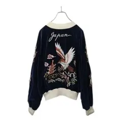 VINTAGE ヴィンテージ 80S 90S ROSEジッパー 別珍 スカジャンのサムネイル