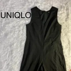 UNIQLO ユニクロ ブラック ノースリーブ ジャンプスーツ Mサイズのサムネイル