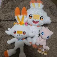 ポケモン　もこもこぬいぐるみ　イースター ヒバニー　ポケセン　セキグチ ミュウ