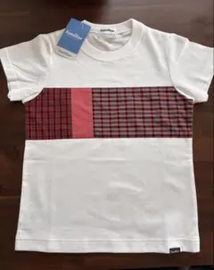 新品タグ付き familiar Tシャツ 120cm 定番 チェク柄のサムネイル
