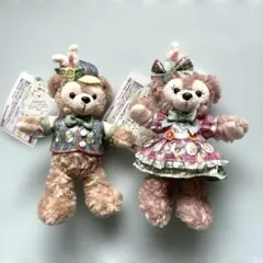 ディズニーシー　ダッフィー & シェリーメィー ぬいぐるみバッチ　2体セット