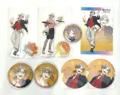 ★伏見ガク★にじさんじカフェ×スイパラ アクスタ&缶バッジ&コースターセット