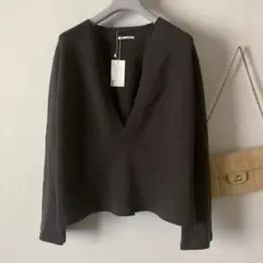 新品タグ付き/ヴィンテージ ギャルリーヴィー＊肉厚ウール プルオーバーニット