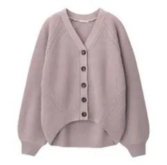 GU コットンブレンドコークンカーディガン