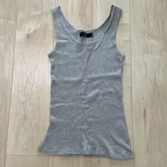 SOMETHING Edwin グレー リブ編み タンクトップ Lのサムネイル