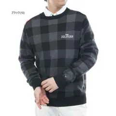トミーヒルフィガー クルーネックニット【L寸】ブラック thma571