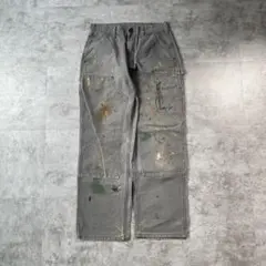 ト*キ様 00s 襤褸 USA生地 グレー ダブルニー カーハート 30×30