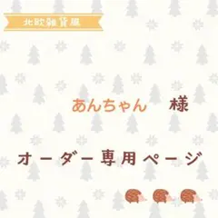 あんちゃん様専用ページ