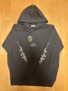 LEFT ALONE メンズ パーカー ブラック