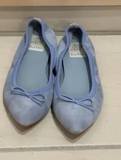 Emma Francis ライトブルー フラットシューズ　24.5cm