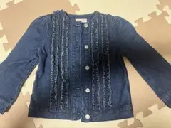 Laura Ashley フリルデニムジャケット 100cmくらい