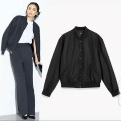 セオリー 現行ロゴ ウール素材 ボンバージャケットブルゾン サイズP