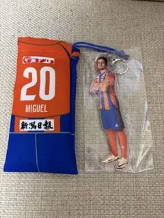 アルビレックス新潟　クリスマスガラポン　B賞 アクキー＆巾着　ミゲル