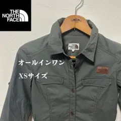 THE NORTH FACE カーキ ショートオールインワン 75XS　未使用のサムネイル