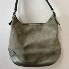 【美品】ヒロフ　ソーロ　ワンショルダーバッグ　ブラック　ハーフムーン　Hロゴ ヒロフ ソーロ ショルダーバッグ Hロゴ ハーフムーン シボ革