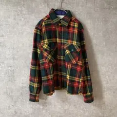 70sヴィンテージ CPOジャケット スナップボタン ターンタンチェック