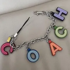 COACHコーチ アルファベットレザーキーホルダーマルチカラー - メルカリ