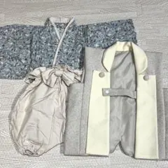 【美品】ハンドメイドベビー袴　羽織セット