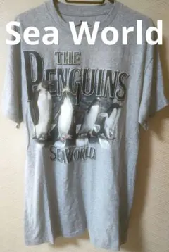 THE PENGUINS SEA WORLD Tシャツ グレー