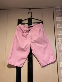 メンズハーフパンツ ピンク　W76 ストレッチJILL BLAZE 股下29cmのサムネイル