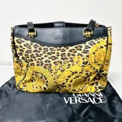 ヴィンテージ Versace ヴェルサーチ レオパード柄 長財布 - メルカリ