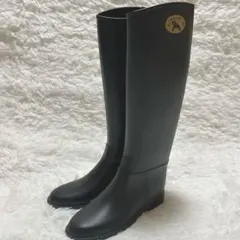 【美品】DAFNA WINNER レインブーツ 黒　24.0〜24.5cm