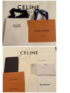 セリーヌ　ヴィトン　ショッパー　ハイブランド　封筒　メッセージカード　セット売り