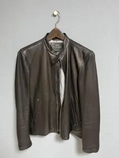 417 for one-seven レザーシングルライダースジャケット