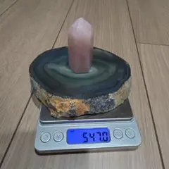 瑪瑙 ローズクォーツ 六角柱