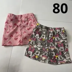 ディズニー ミニー 短パン セット パンツ 80cm