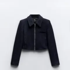 ZARA ウールブレンドクロップドブレザー XS ZARA ウールブレンドクロップドブレザー XS ZARA リネンブレンド