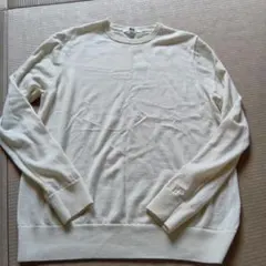 UNIQLO メリノウール クルーネックセーター XL ホワイト