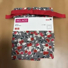 新品★ユニクロ★リラコ★M★グレー★レディース★ハーフ丈★果物★部屋着