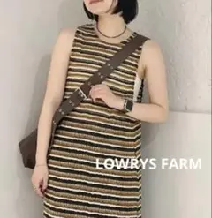 LOWRYS FARM ラッセルレースアメスリワンピース　かぎあみ　重ね着