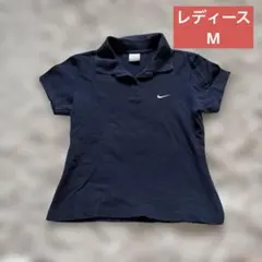 ワンポイントロゴ付き　ナイキ ポロシャツ レディース Mサイズ 半袖
